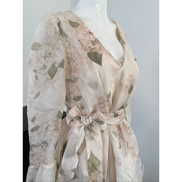 Zimmermann Balance Floral Linen-Silk Minidress AU 4 / US size 12 - Picture 8 of 16